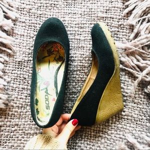 Wedge ballerinas Size 6